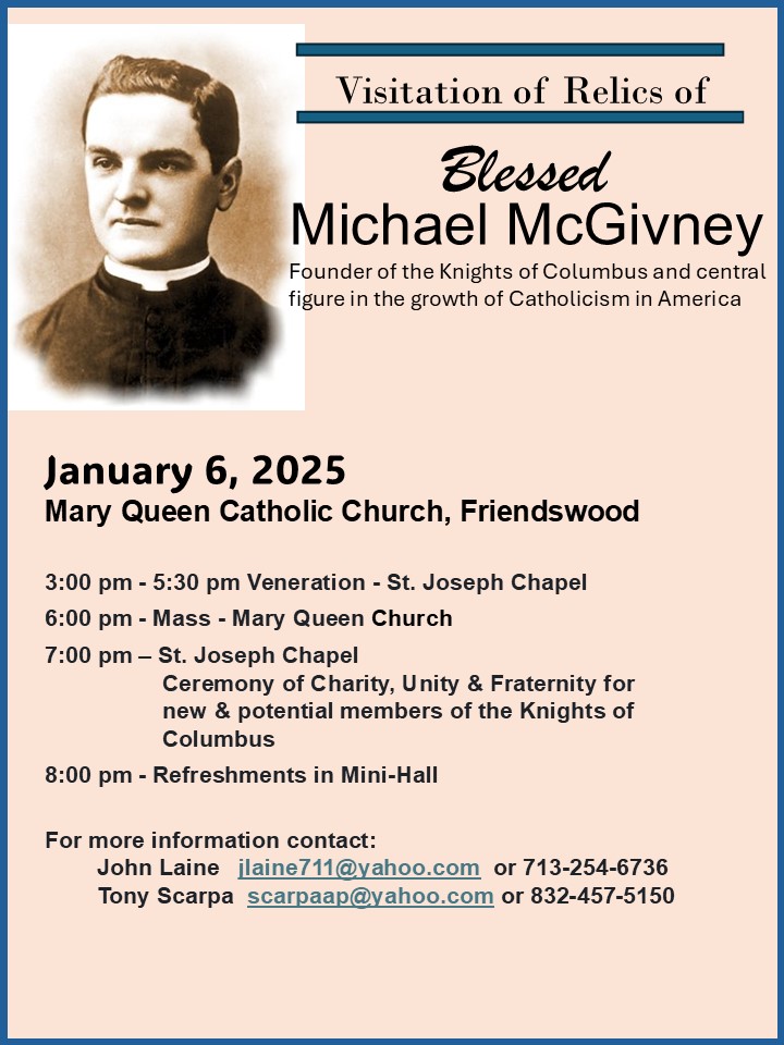 Visitation of Relics of Michael McGivney